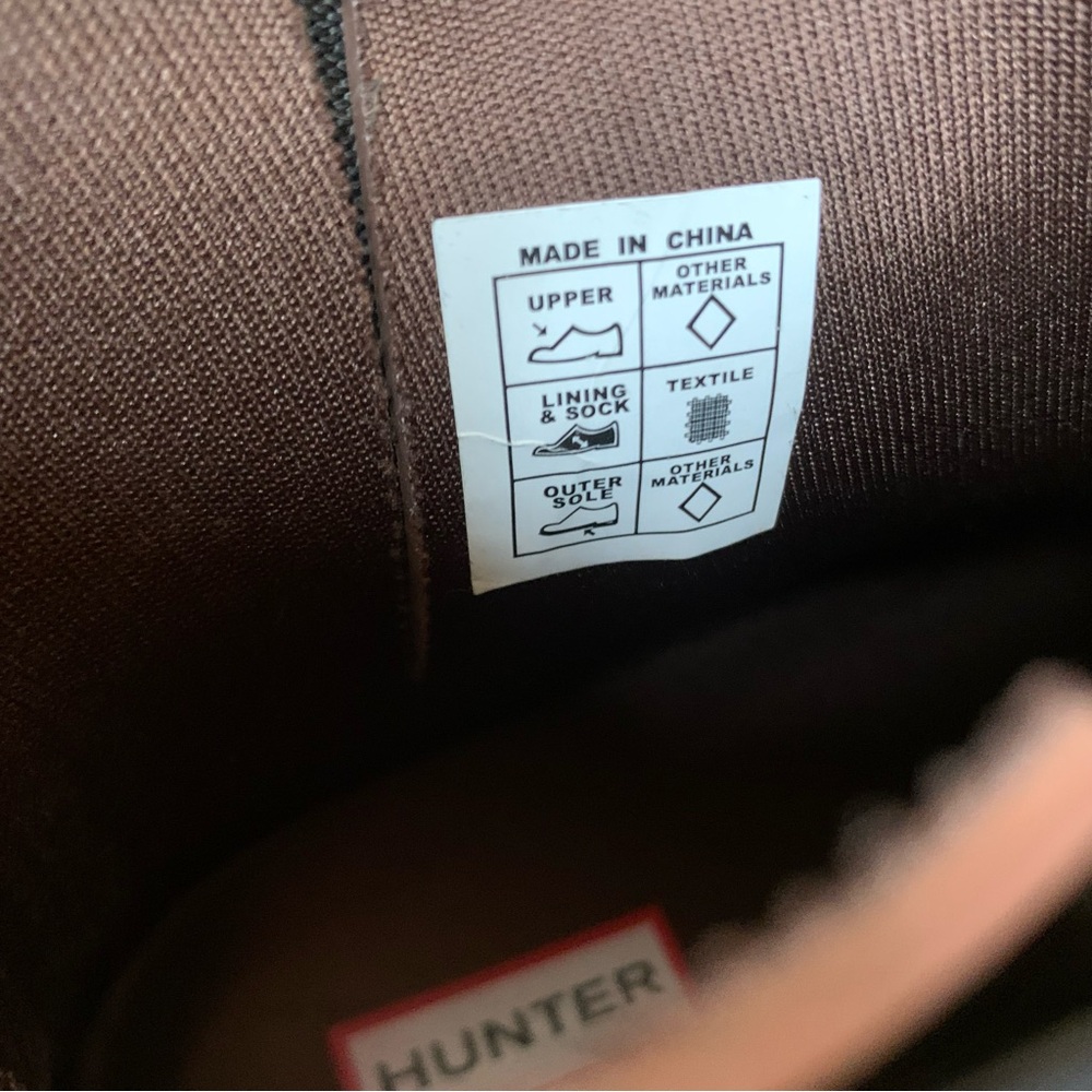 Hunter Brown Chelsea Rain Boots - Picture 6 of 8